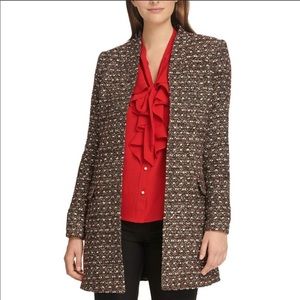Calvin Klein Tweed Dress Coat